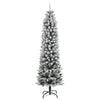 Tekojoulukuusi lumihuurteella 300 LED-valoa 180 cm