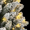 Tekojoulukuusi lumihuurteella 300 LED-valoa 210 cm