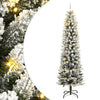 Tekojoulukuusi lumihuurteella 300 LED-valoa 240 cm