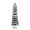 Tekojoulukuusi lumihuurteella 300 LED-valoa 240 cm