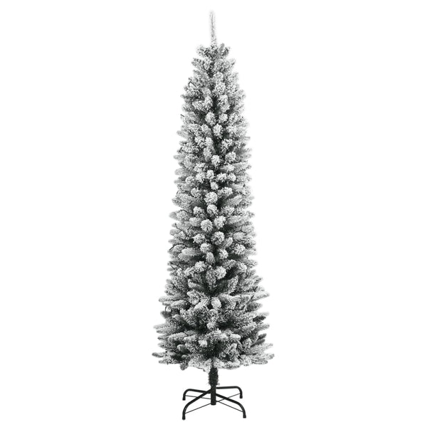 Tekojoulukuusi lumihuurteella 300 LED-valoa 240 cm