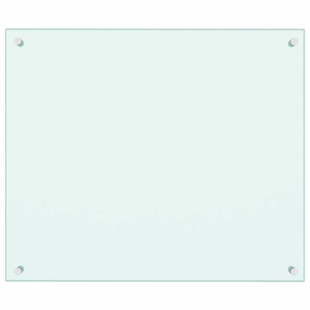 Valkoinen keittiön roiskesuojat Ikovics 70x60cm (2 kpl karkaistu lasi)