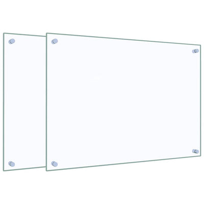 Läpinäkyvä keittiön roiskesuojat Ikovics 70x50cm (2 kpl karkaistu lasi)