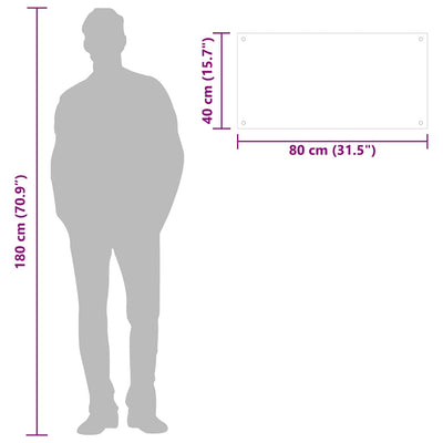 Läpinäkyvä keittiön roiskesuojat Ikovics 80x40cm (2 kpl karkaistu lasi)