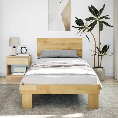 sängynrunko sängynpäädyllä ilman patjaa 75x190 cm
