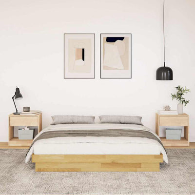 Sängynrunko ilman patjaa 135x190 cm massiivipuutammea