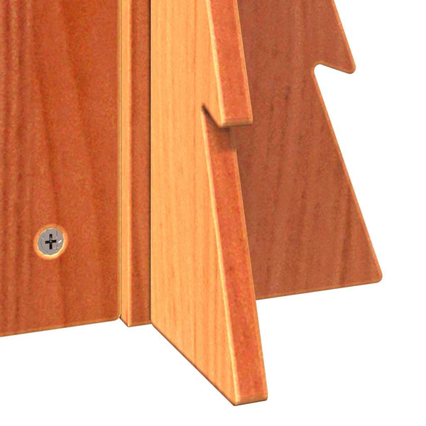 Vahanruskea puinen koristejoulukuusi Crezante 49cm (mänty)