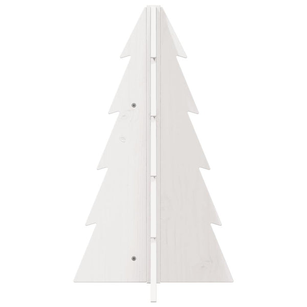 Valkoinen puinen koristejoulukuusi Crezante 69,5cm (mänty)