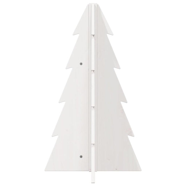 Valkoinen puinen koristejoulukuusi Crezante 69,5cm (mänty)