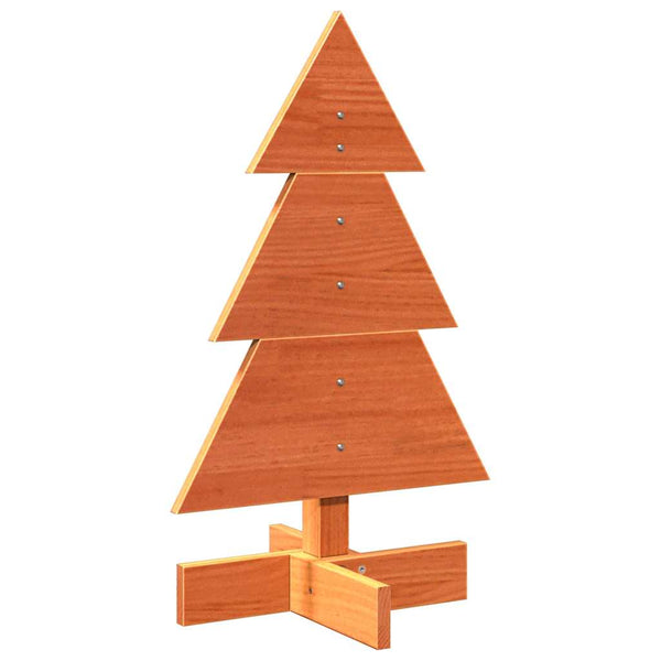 Vahanruskea puinen koristejoulukuusi Wali 60cm (mänty)