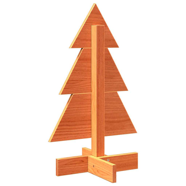 Vahanruskea puinen koristejoulukuusi Wali 60cm (mänty)