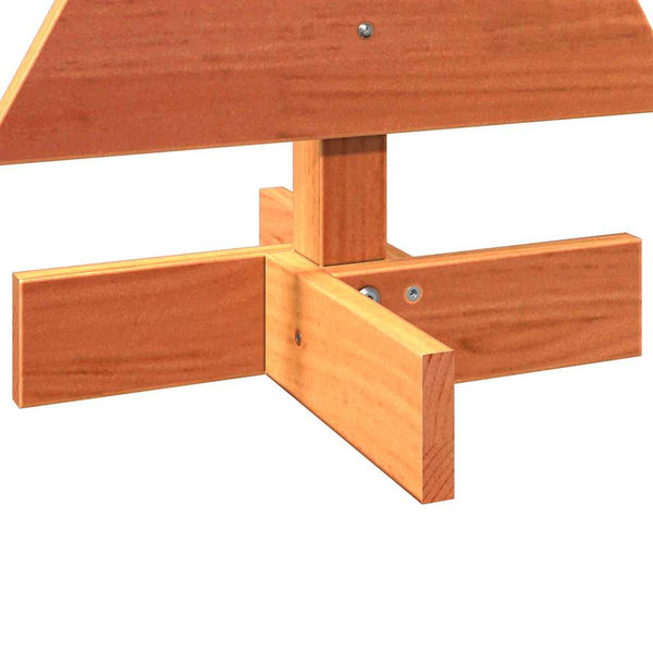 Vahanruskea puinen koristejoulukuusi Wali 60cm (mänty)