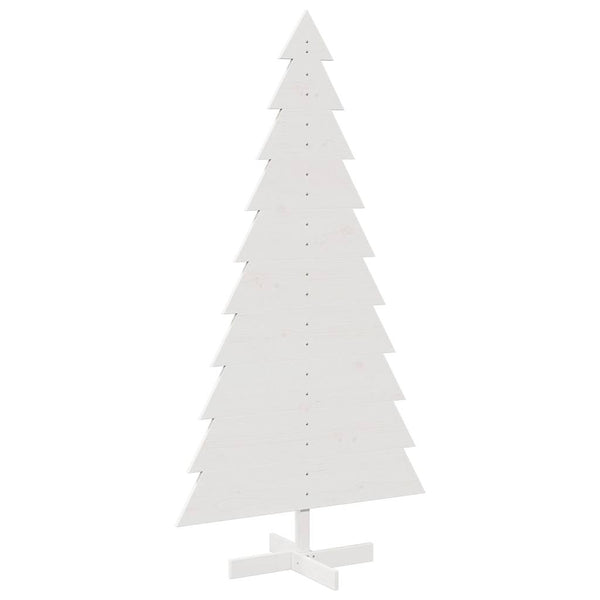 Valkoinen puinen koristejoulukuusi Wali 180cm (mänty)