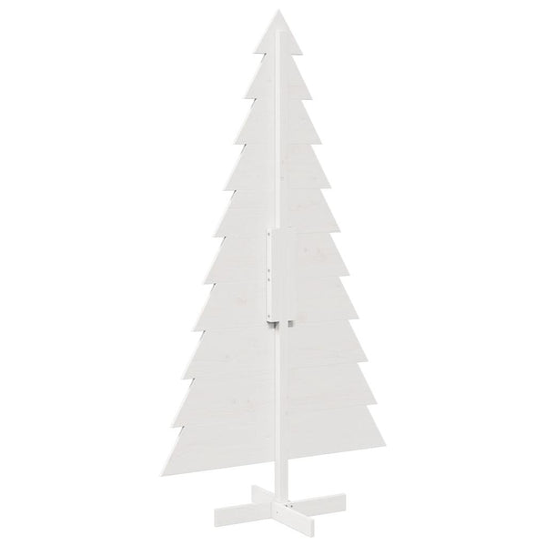 Valkoinen puinen koristejoulukuusi Wali 180cm (mänty)