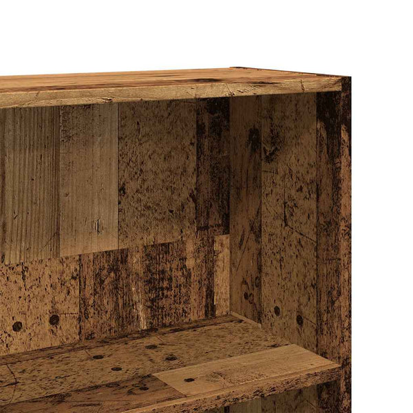 Kirjahylly vanha puu 80x30x189 cm lastulevy