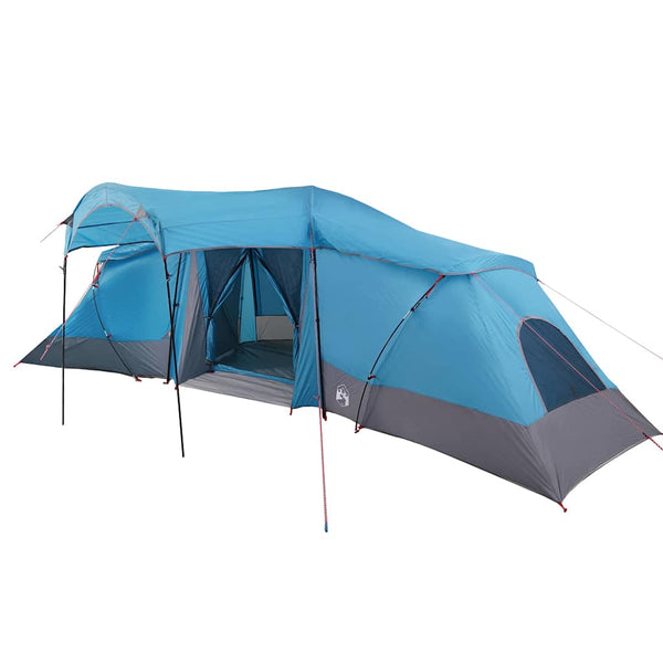 Perhe Teltta 6 hengelle Sininen ja harmaa