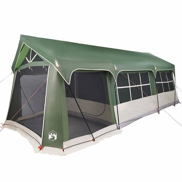 Perhe Teltta 620 x 322 x 240 cm Polyesteri Vihreä ja valkoinen
