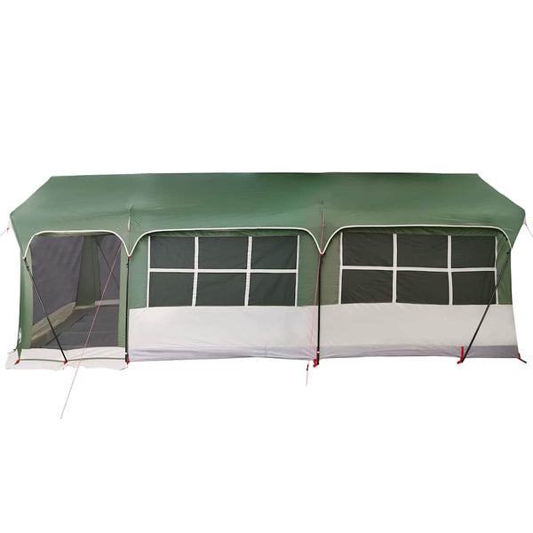 Perhe Teltta 620 x 322 x 240 cm Polyesteri Vihreä ja valkoinen