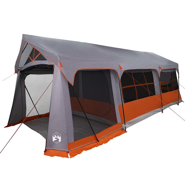 Perhe Teltta 620 x 322 x 240 cm Polyesteri Harmaa ja oranssi