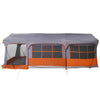 Perhe Teltta 620 x 322 x 240 cm Polyesteri Harmaa ja oranssi