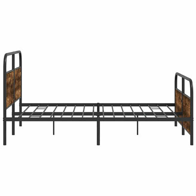 Metallinen sängynrunko savutammi 150x200 cm