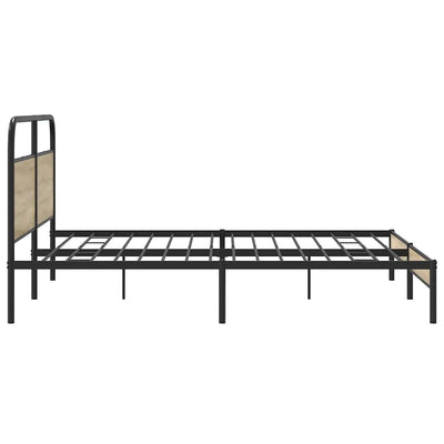 Metallinen sängynrunko ilman patjaa savutammi 200x200 cm