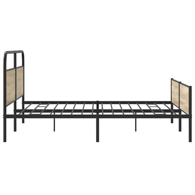 Metallinen sängynrunko savutammi 150x200 cm