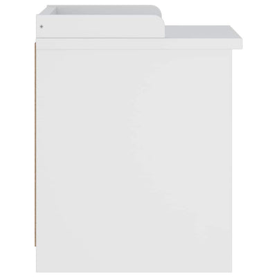 Valkoinen eteisen penkki sandnes Lotzi 45x40x50cm (mänty)