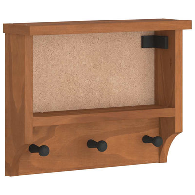 Seinänaulakko SANDNES 45x12x35 cm täysi mänty