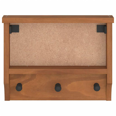 Seinänaulakko SANDNES 45x12x35 cm täysi mänty