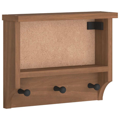 Seinänaulakko SANDNES 45x12x35 cm täysi mänty
