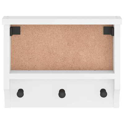 Valkoinen seinänaulakko sandnes Rinette 45x12x35cm (mänty)