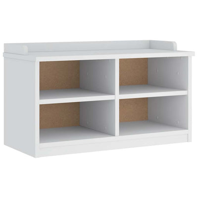 Eteisen penkki SANDNES valkoinen 87x40x50 cm täysi mänty