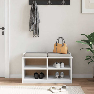 Valkoinen eteisen penkki sandnes Zadeh 87x40x50cm (mänty)