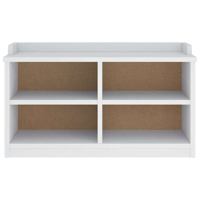 Valkoinen eteisen penkki sandnes Zadeh 87x40x50cm (mänty)