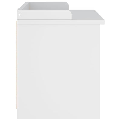 Valkoinen eteisen penkki sandnes Zadeh 87x40x50cm (mänty)