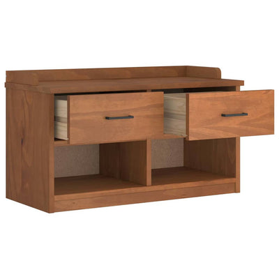 Eteisen penkki SANDNES 87x40x50 cm täysi mänty