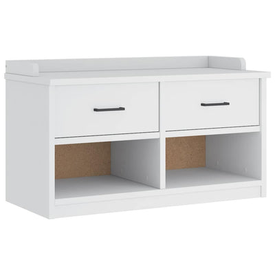 Eteisen penkki SANDNES valkoinen 87x40x50 cm täysi mänty