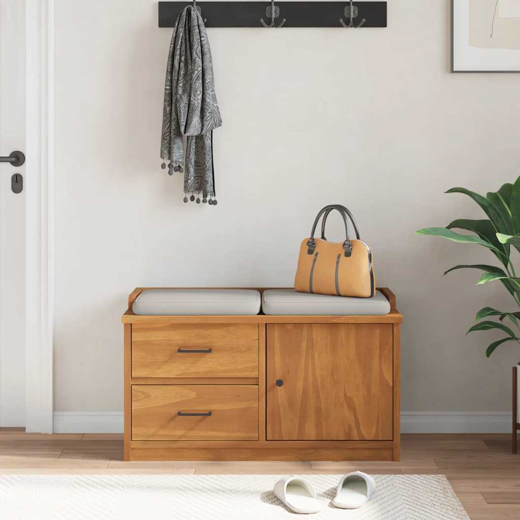 Sandnes Calid penkki eteiseen 87x40x50cm (mänty)