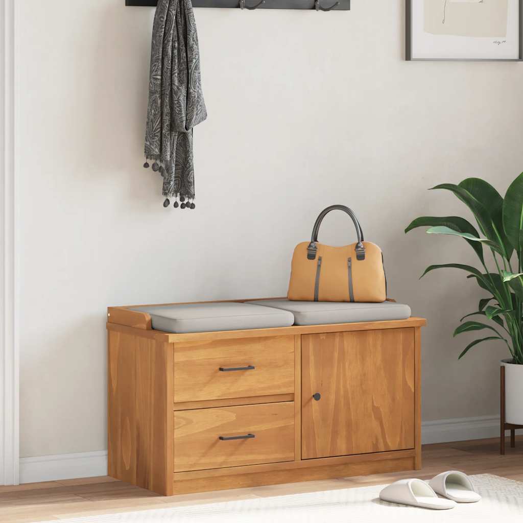 Sandnes Calid penkki eteiseen 87x40x50cm (mänty)