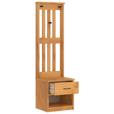 Hallin puu sandens Israelo 45x40x159,5cm (mänty)