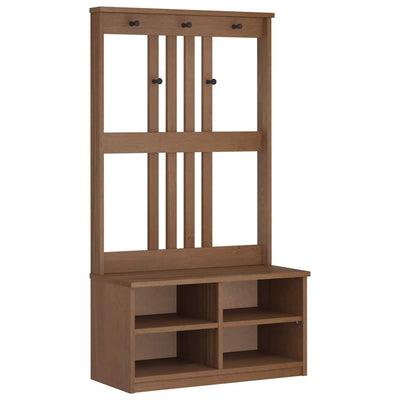 Hallin puu SANDENS 87x40x159,5 cm täysi mänty