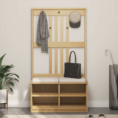 Hallin puu sandens Tibita 87x40x159,5cm (mänty)