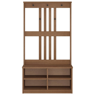 Hallin puu SANDENS 87x40x159,5 cm täysi mänty