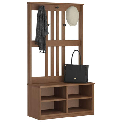 Hallin puu SANDENS 87x40x159,5 cm täysi mänty