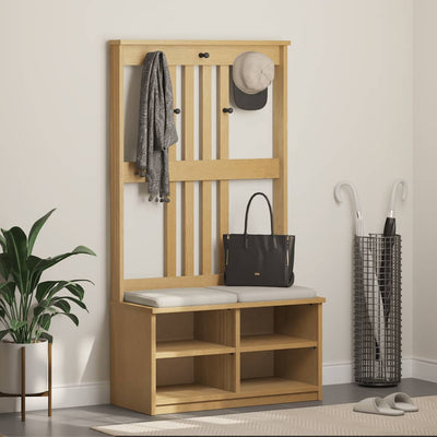 Hallin puu sandens Tibita 87x40x159,5cm (mänty)