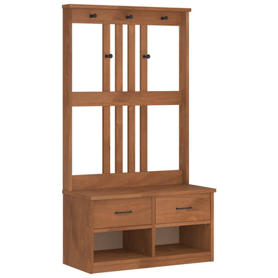 Hallin puu SANDENS 87x40x159,5 cm täysi mänty
