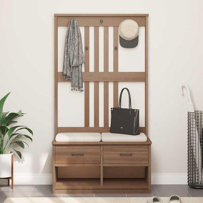 Hallin puu SANDENS 87x40x159,5 cm täysi mänty