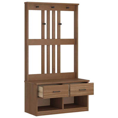 Hallin puu SANDENS 87x40x159,5 cm täysi mänty