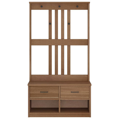 Hallin puu SANDENS 87x40x159,5 cm täysi mänty